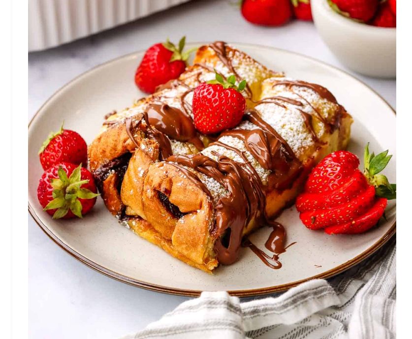 Nutella Baked French Toast Casserole